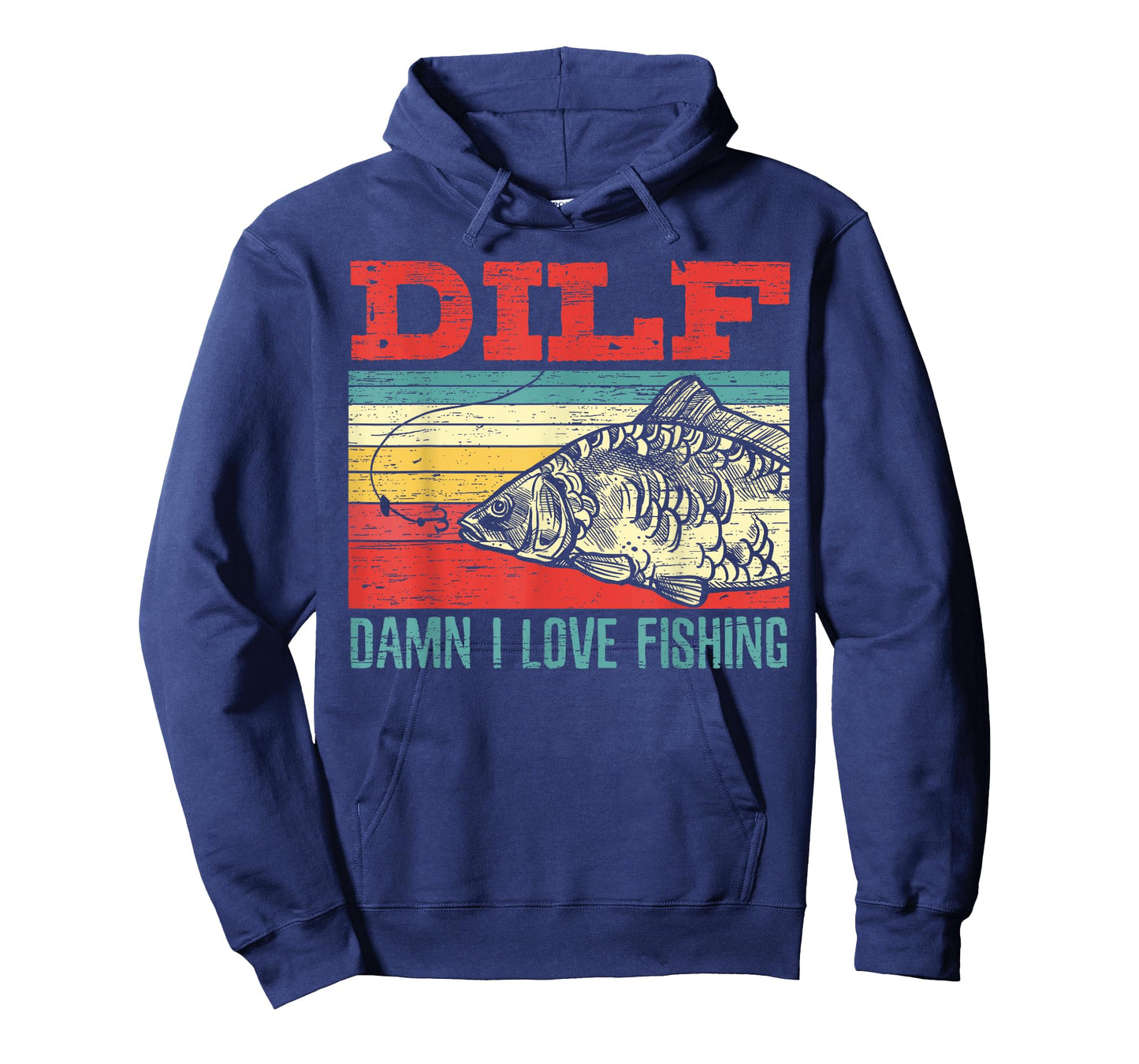 DILF Damn I Love Fishing Fisherman Shirt Fishing T-Shirt