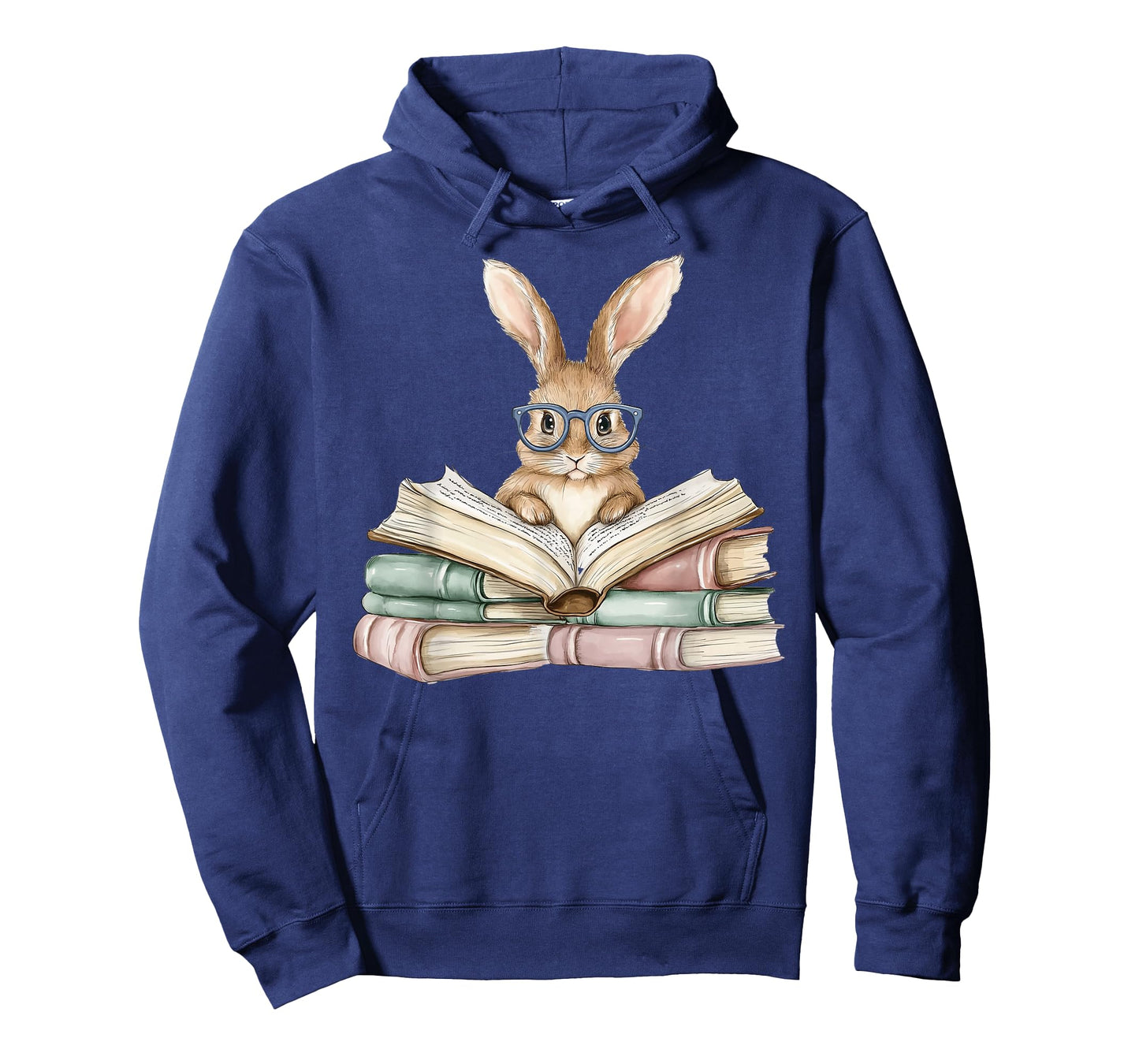 Cute Reading Bunny Glasses Books Bookworm Reader Teacher T-Shirt