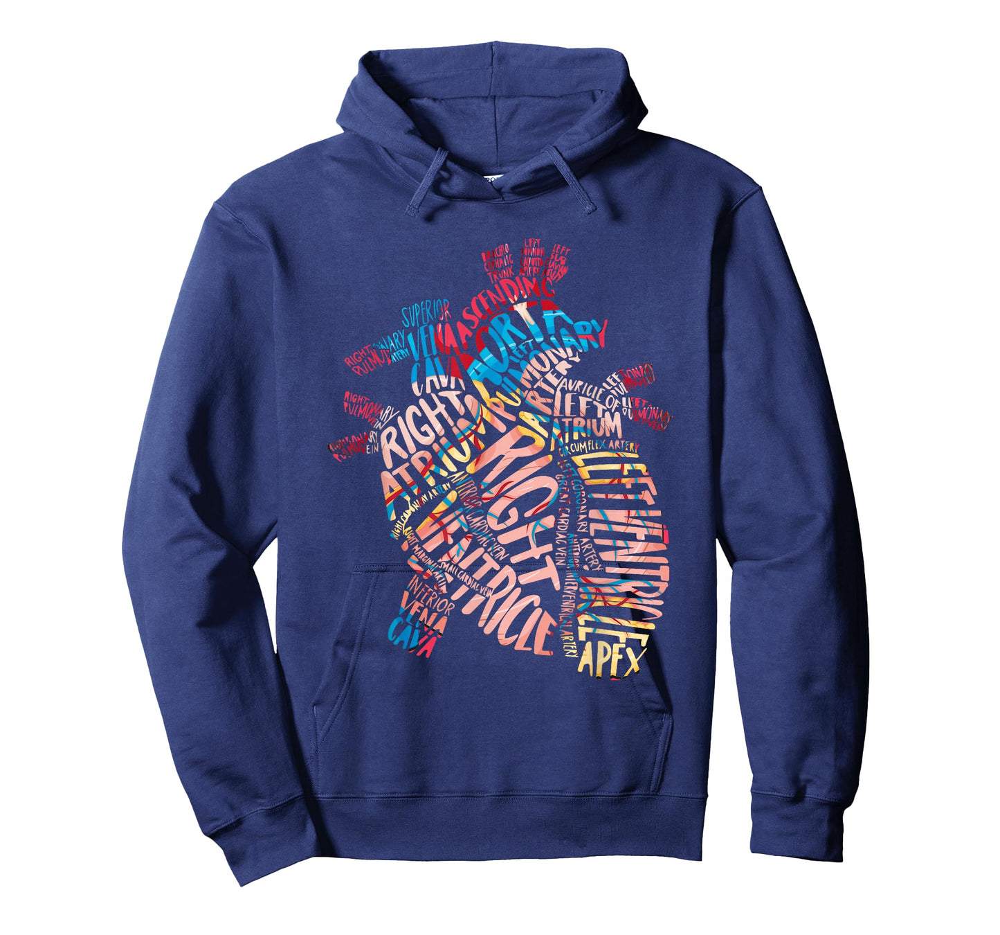 Anatomical Human Heart Cardiology Medical Cardiac Nurse T-Shirt