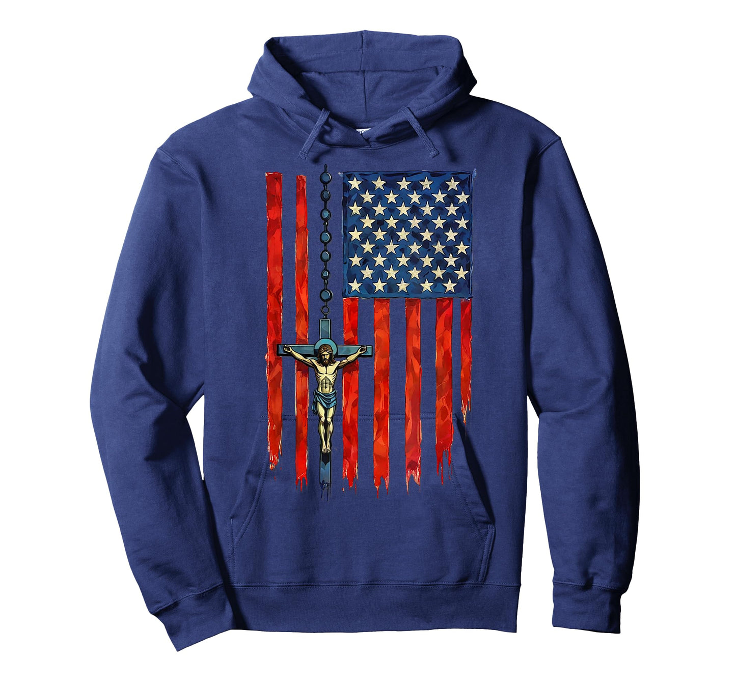 American Flag Rosary Catholic T-Shirt