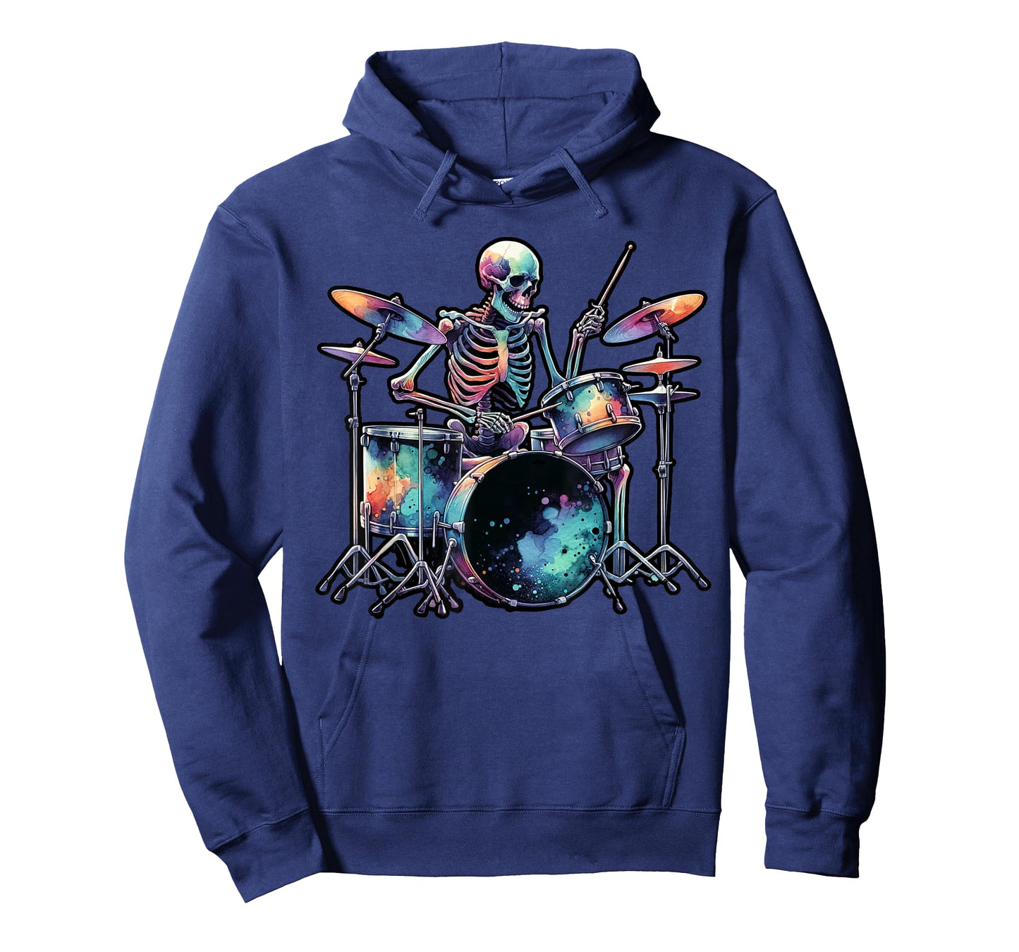 Skeleton Playing Drums Lover For Drummers T-Shirt