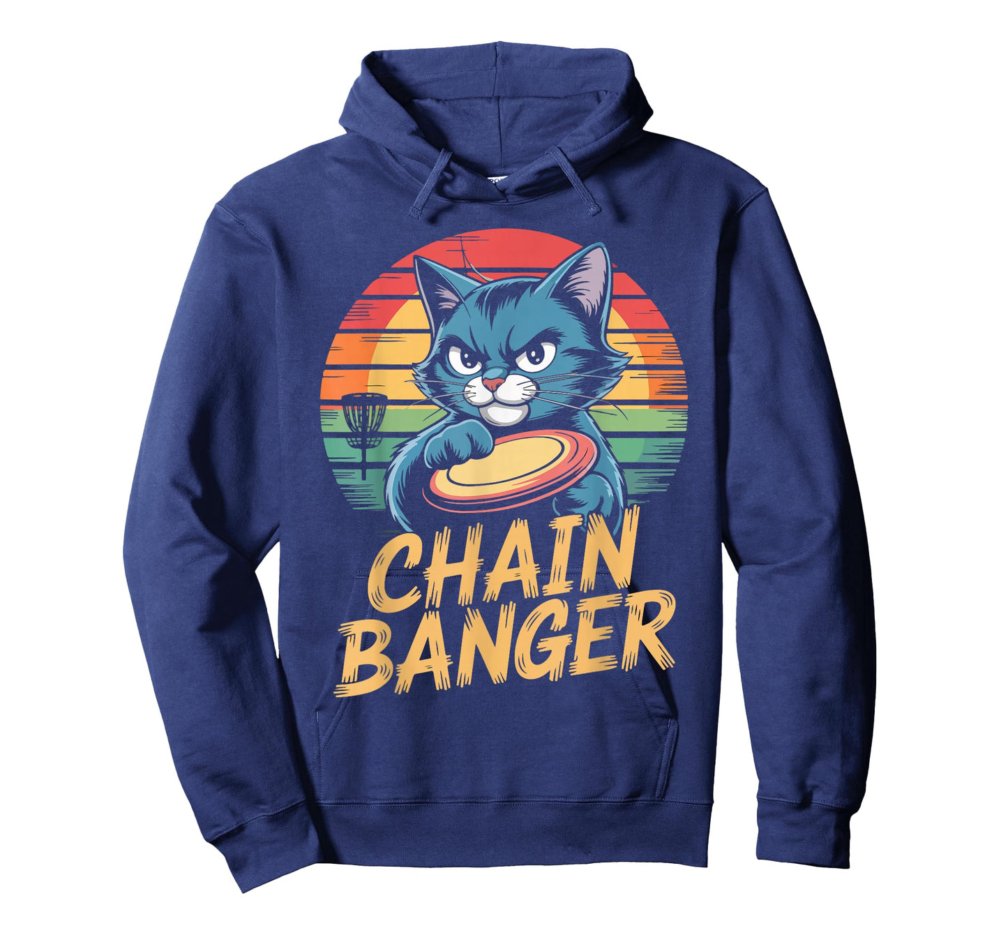 Chain Banger Disc Golf Cat Humor T-Shirt