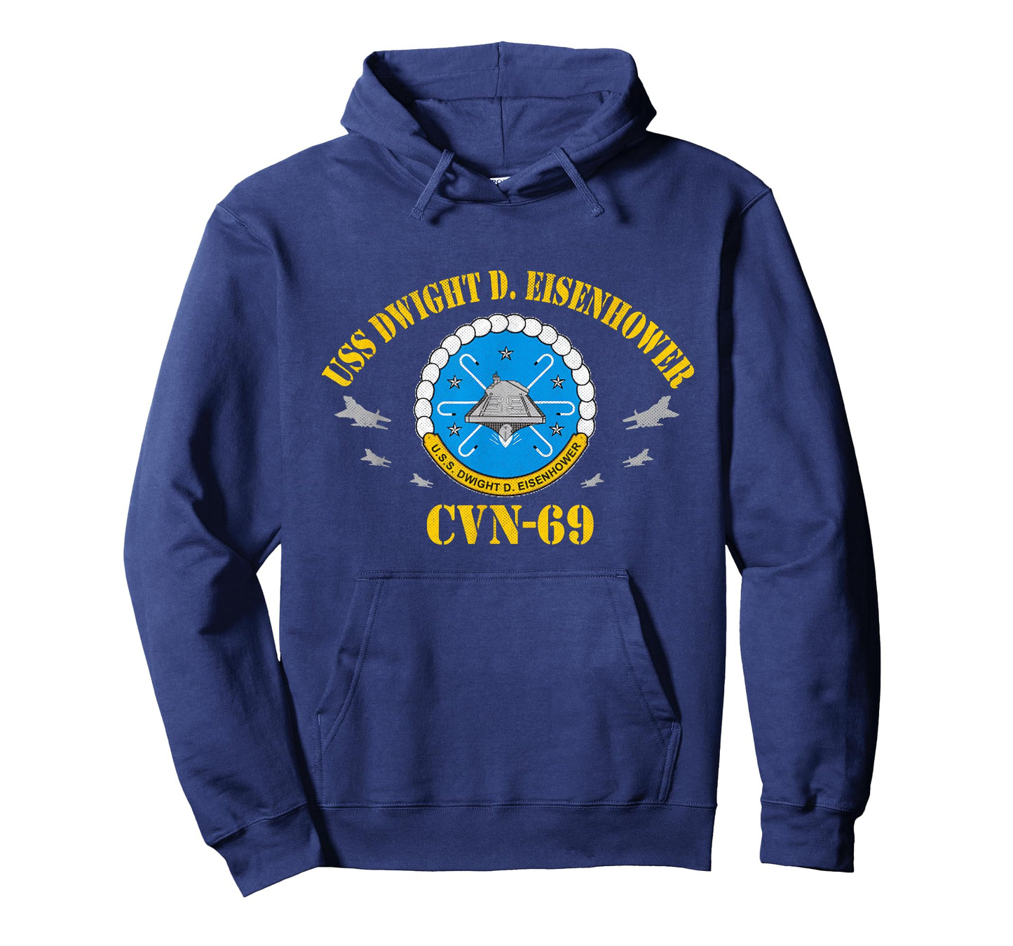 USS Dwight D. Eisenhower CVN-69 Aircraft Carrier Veteran T-Shirt