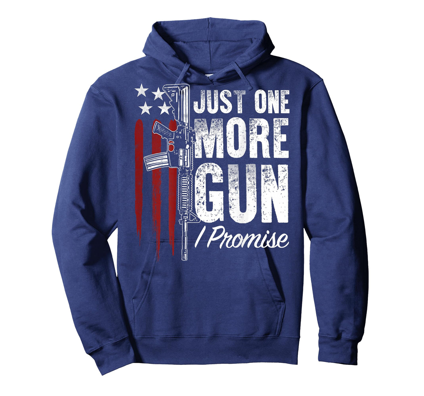 Just One More Gun I Promise Gun Rights American Flag On Back T-Shirt