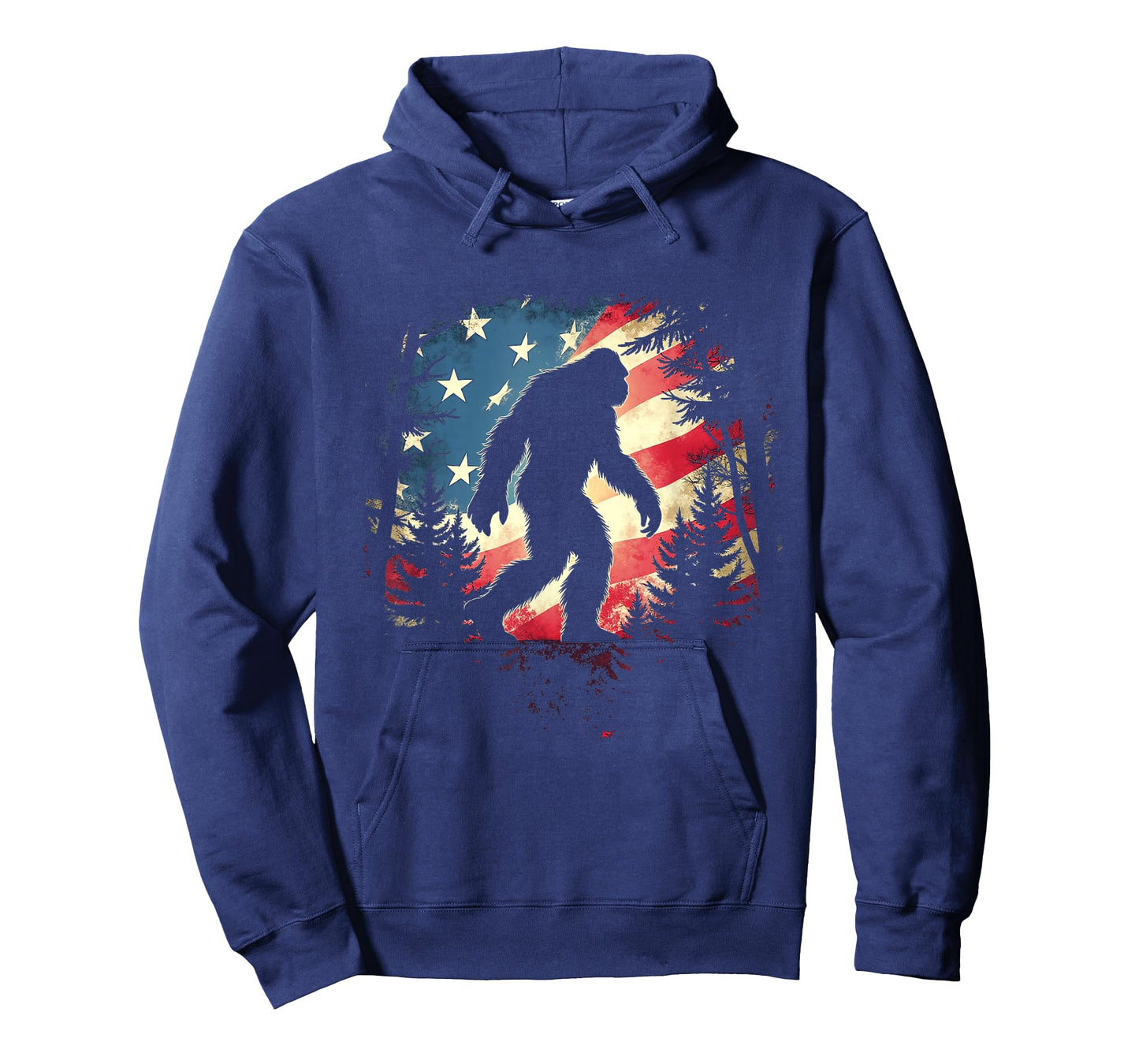 Bigfoot American Flag T-Shirt