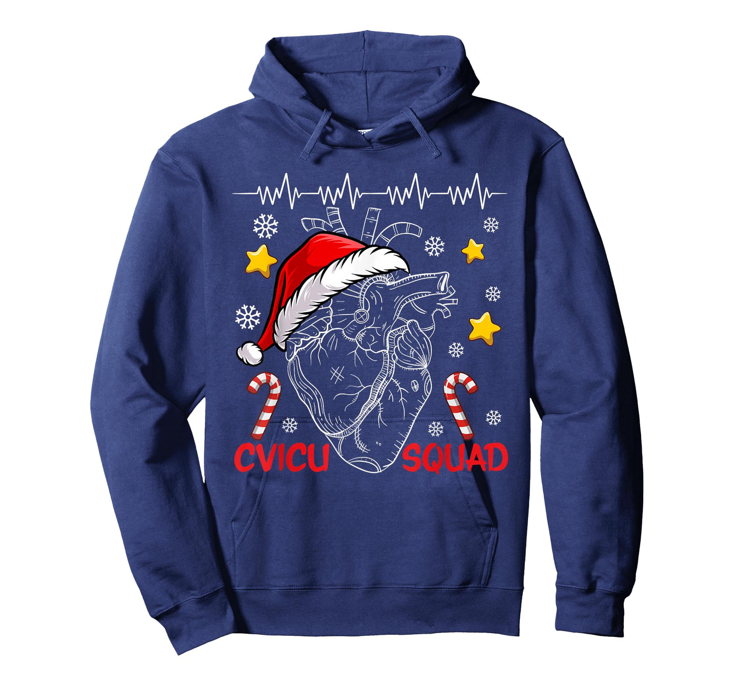 Anatomical Heart CVICU Squad Cardiac Nurse Life Christmas T-Shirt