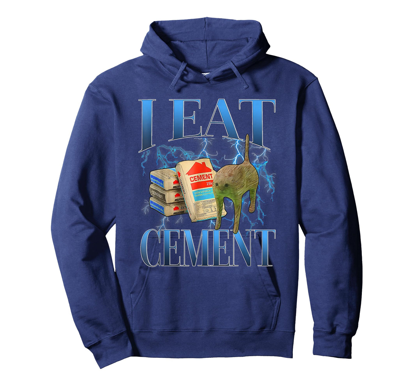 I Eat Cement Cursed Cat Funny Oddly Specific Meme T-Shirt