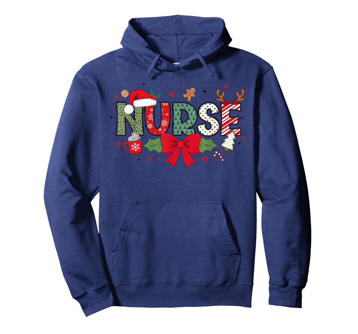 Christmas Nurse Coquette Bow Nurse Claus Christmas Tree Cake T-Shirt