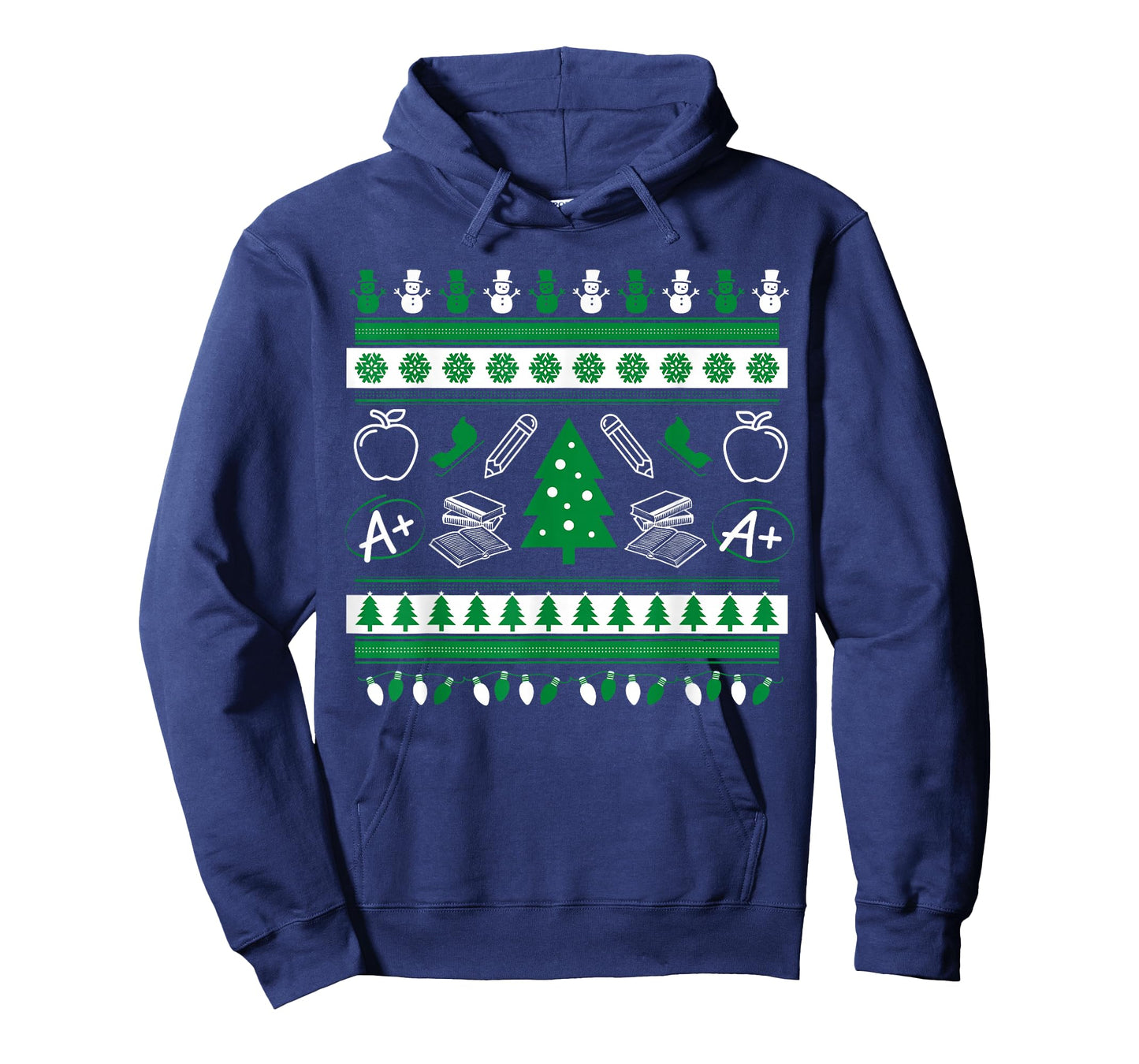 Teacher Ugly Christmas Sweater Instructor Elementary School T-Shirt