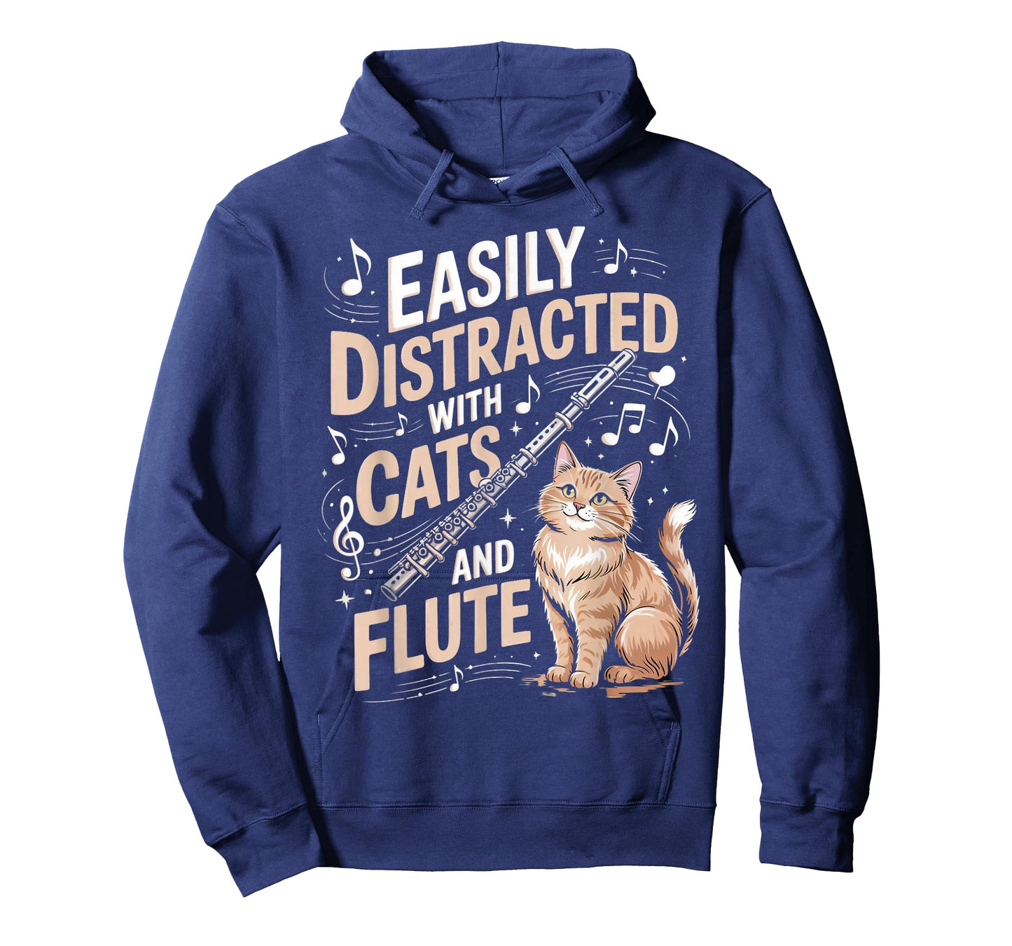 Cats And Flute Marching Band Musician Flutist Flute Player T-Shirt