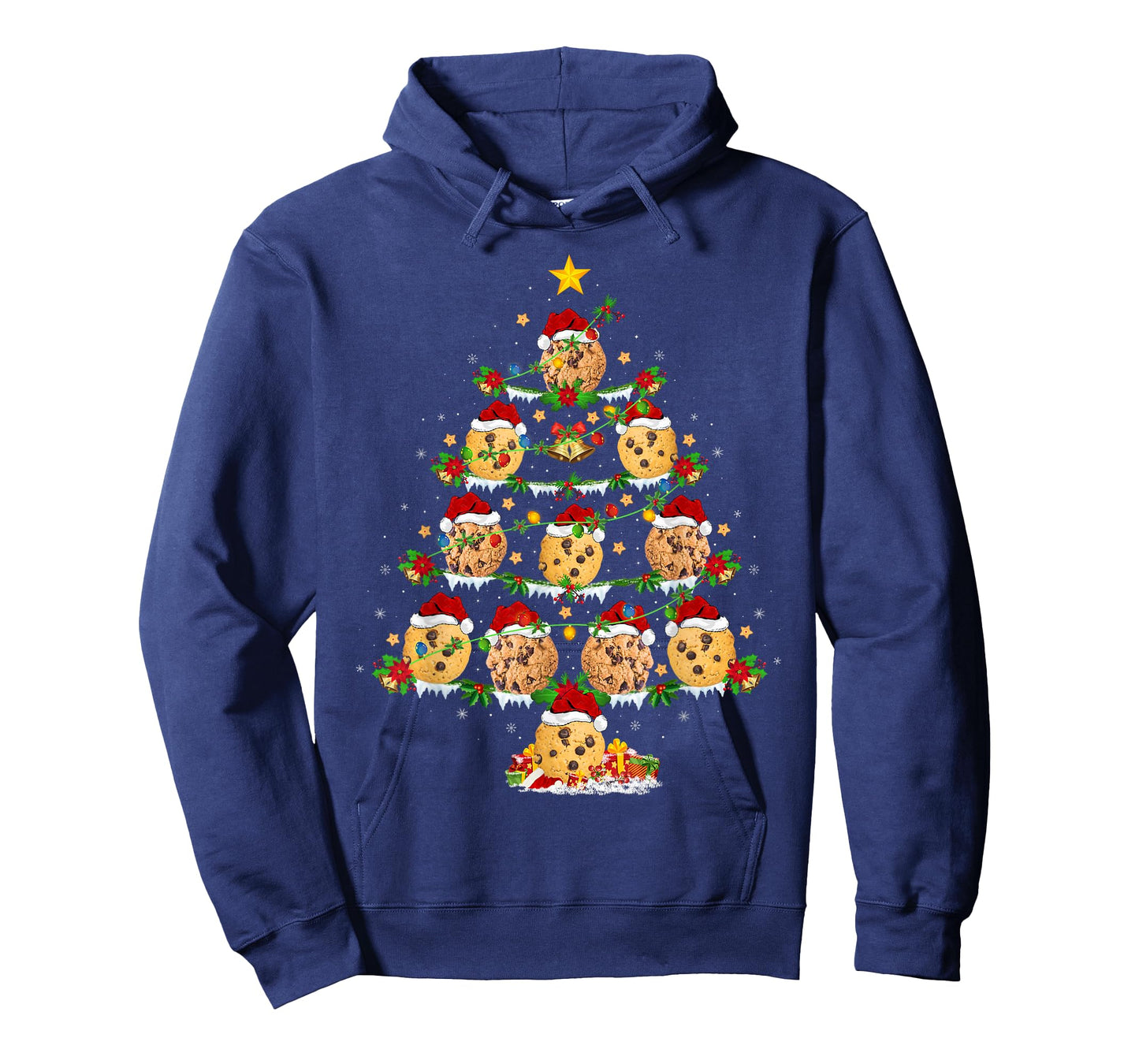 Cookie Biscuit Christmas Tree Lights Funny Cookies Xmas T-Shirt