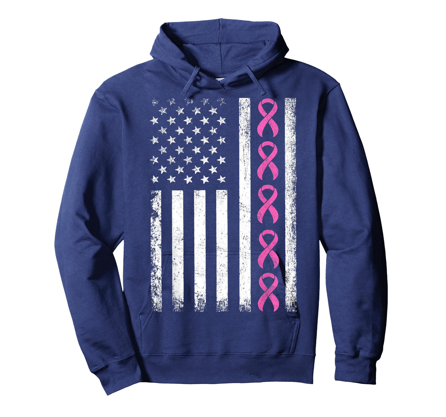 Breast Cancer Shirts American Flag Breast Cancer Awareness T-Shirt