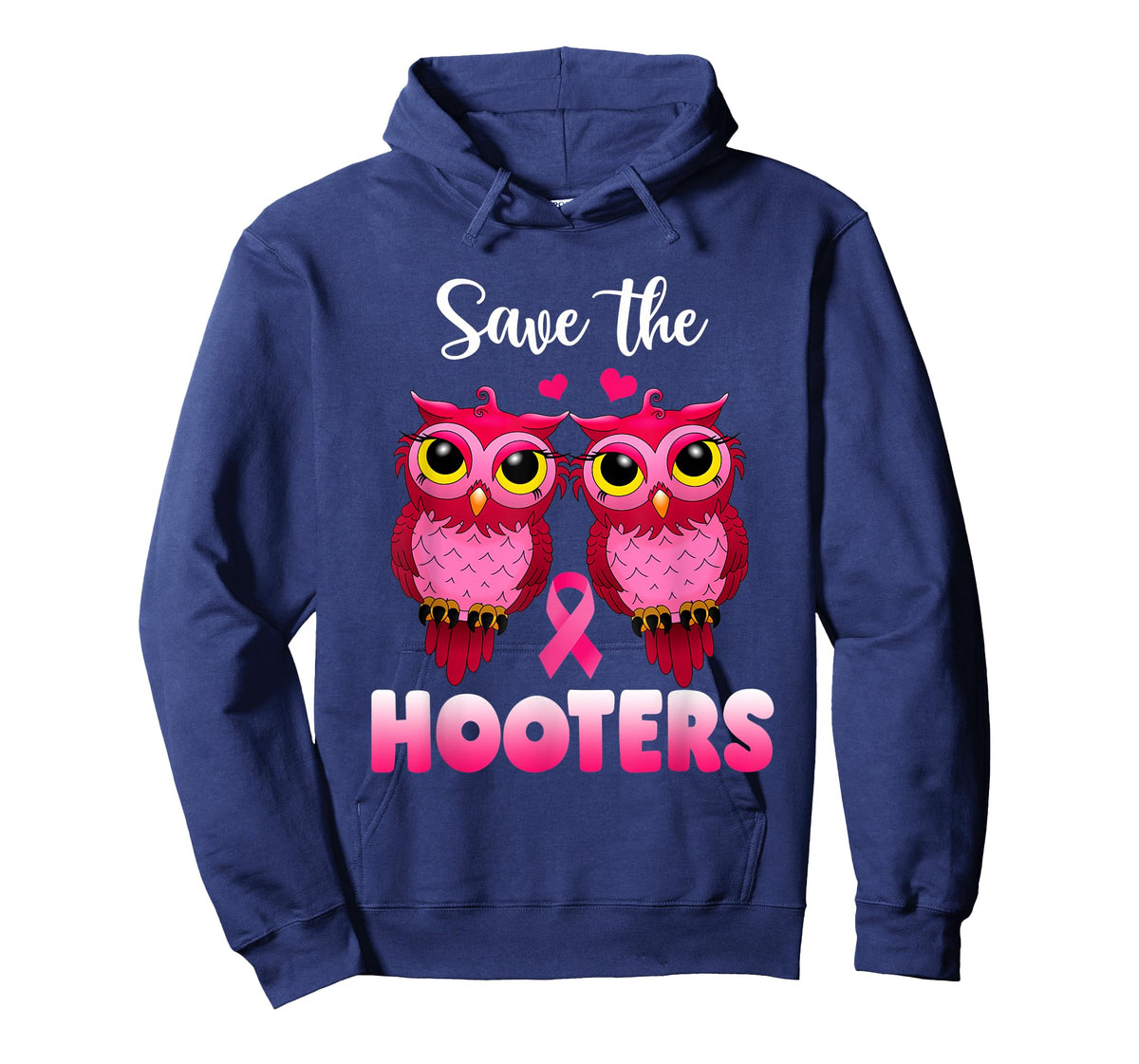 Save A Hooters Pink Owl Breast Cancer Awareness T-Shirt