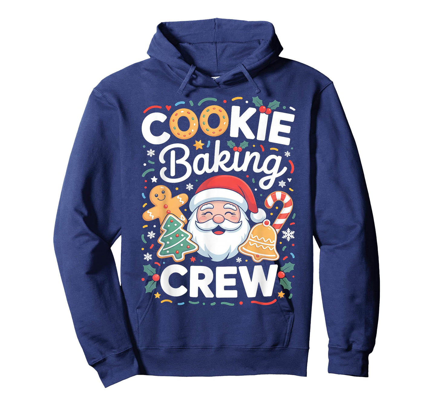 Cookie Baking Crew Funny Christmas Santa Gingerbread Tee T-Shirt