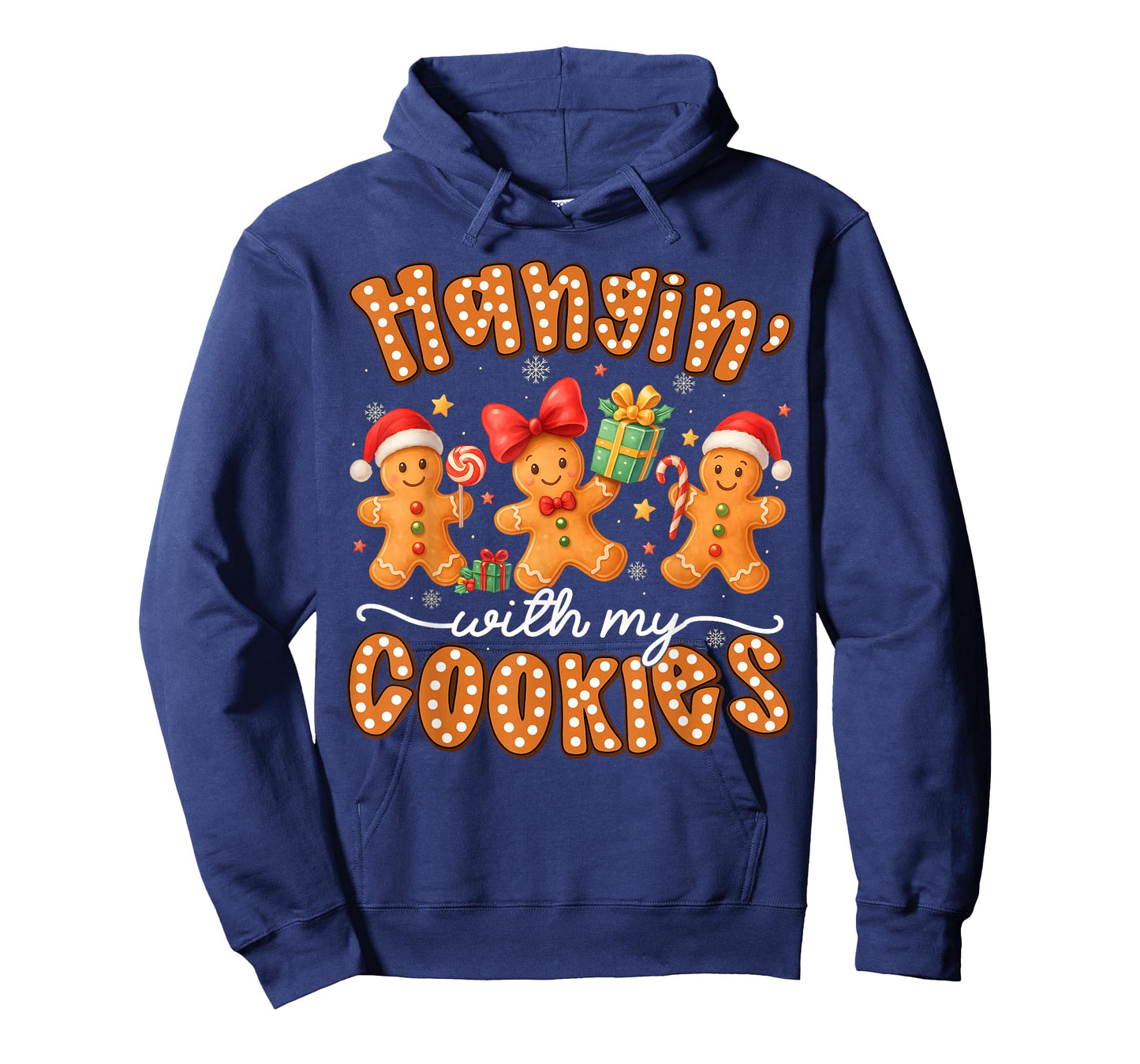 Hangin with My Cookies Gingerbread Men Women Xmas Teacher T-Shirt