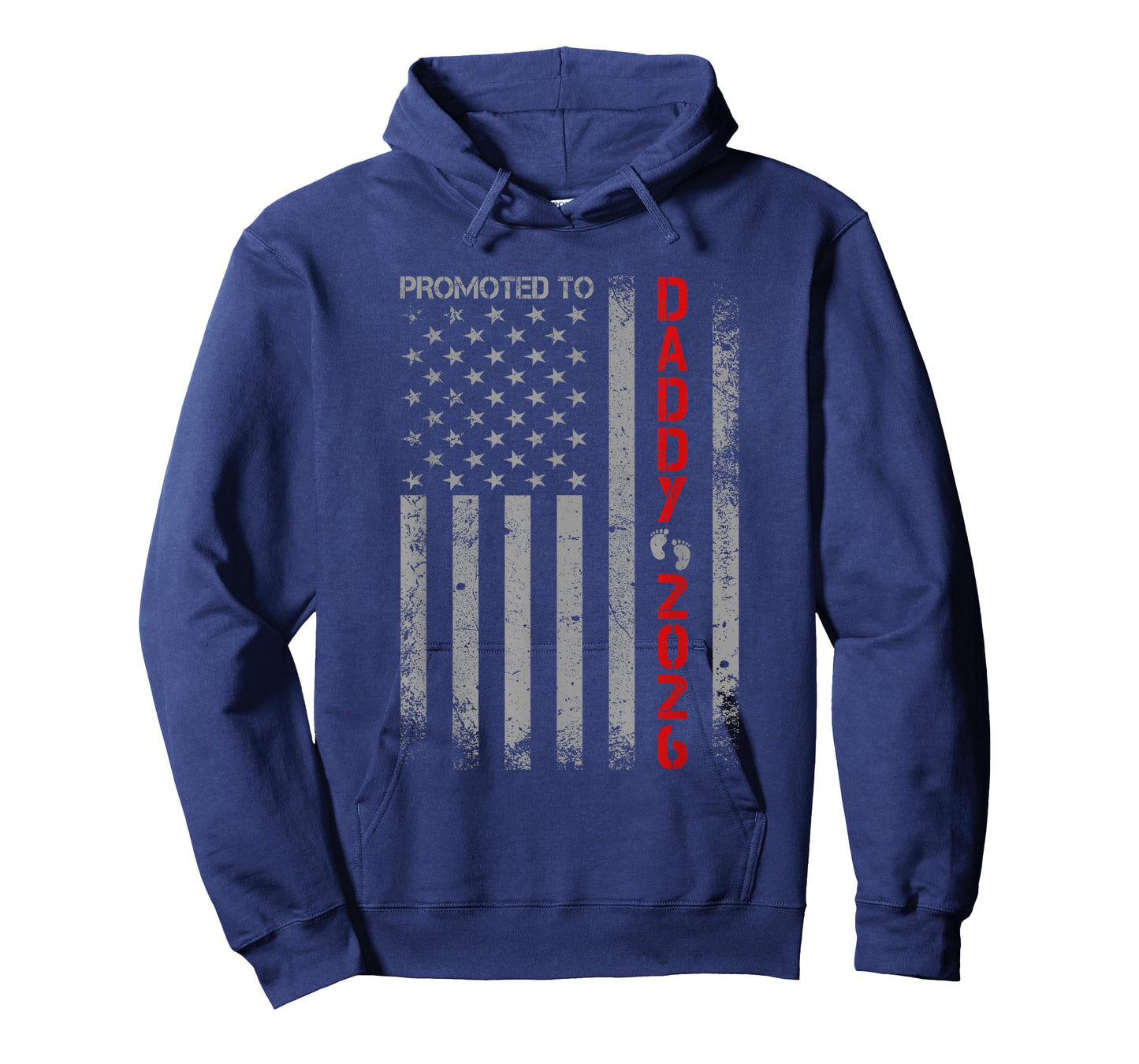 Patriotic Dad 2026 Promoted To Daddy Est 2026 New Dad 2026 T-Shirt