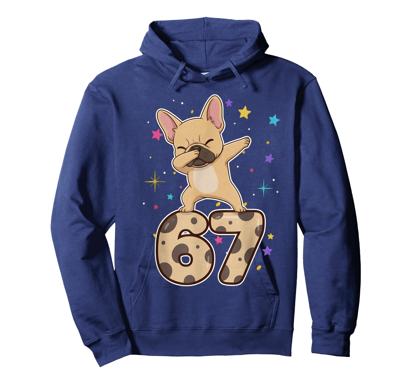 Dabbing 67 French Bulldog 67 Dog Funny Six Seven Meme Cute T-Shirt