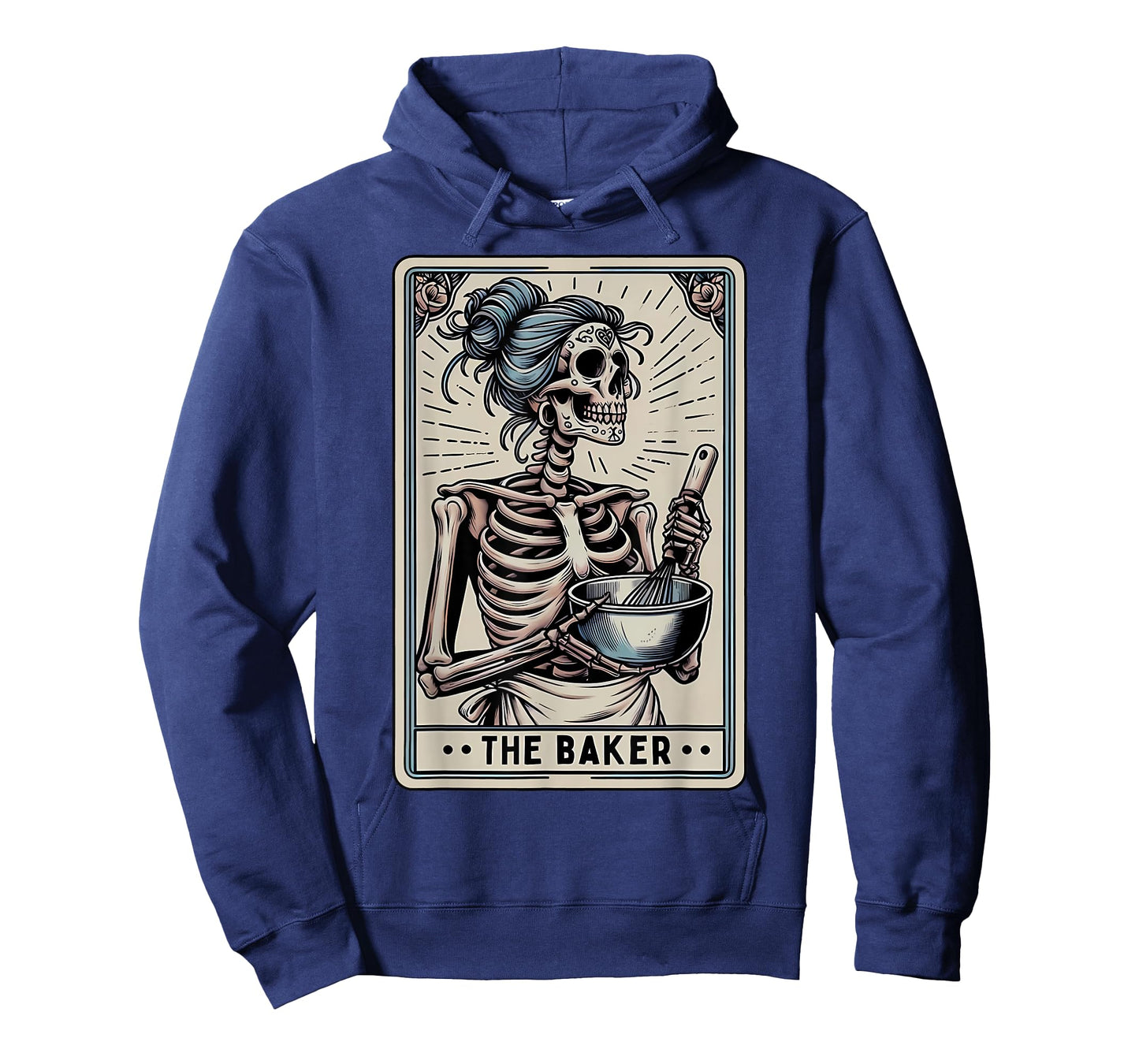 Baker Tarot Card Skeleton Baking Homemaker Mothers Day T-Shirt