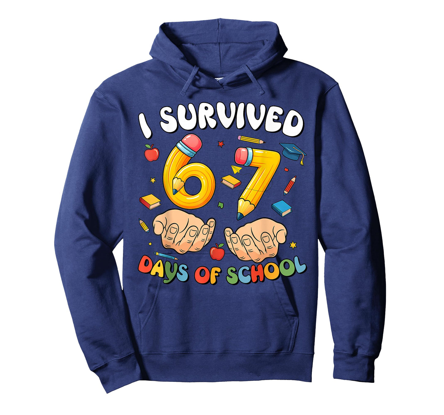 I Survived 67 Days of School Funny Six Seven 6 7 Meme Z Gen T-Shirt