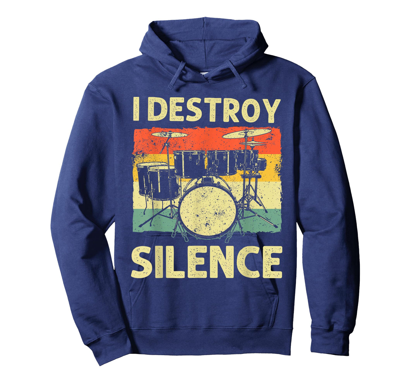 Funny Drumming Art for Men Women Drumline Drum Set Drummer T-Shirt