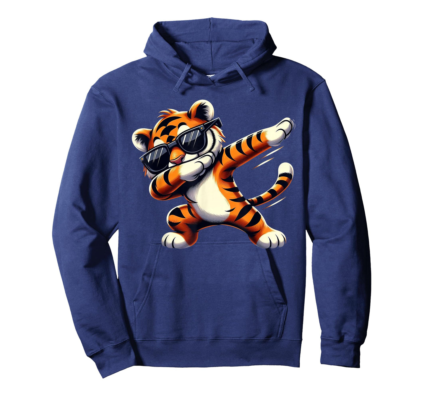 Dabbing Tiger Wearing Hip Hop Tee Graphic Cool Dabbing Tiger T-Shirt