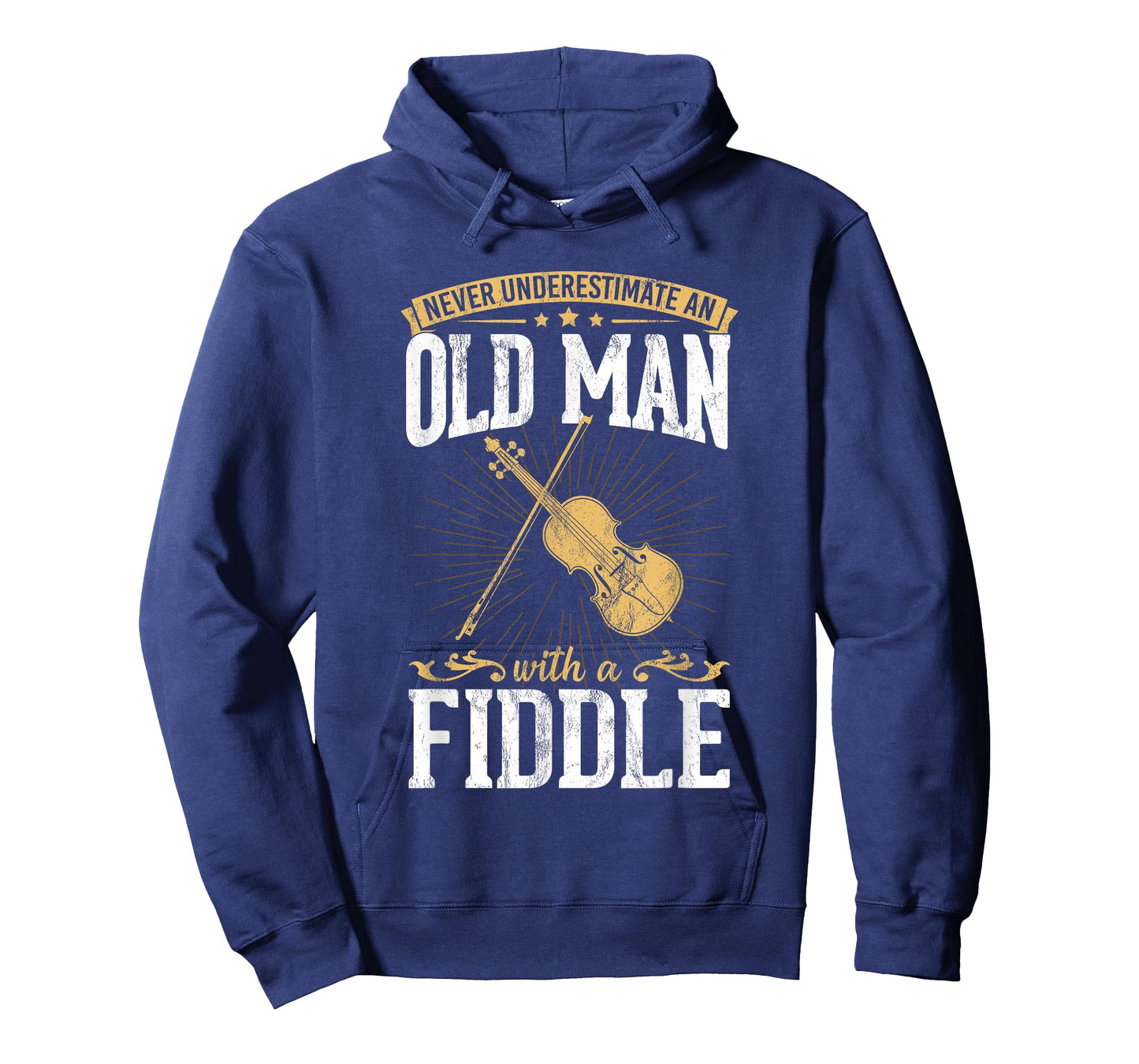 Never underestimate an old man with a violin design T-Shirt