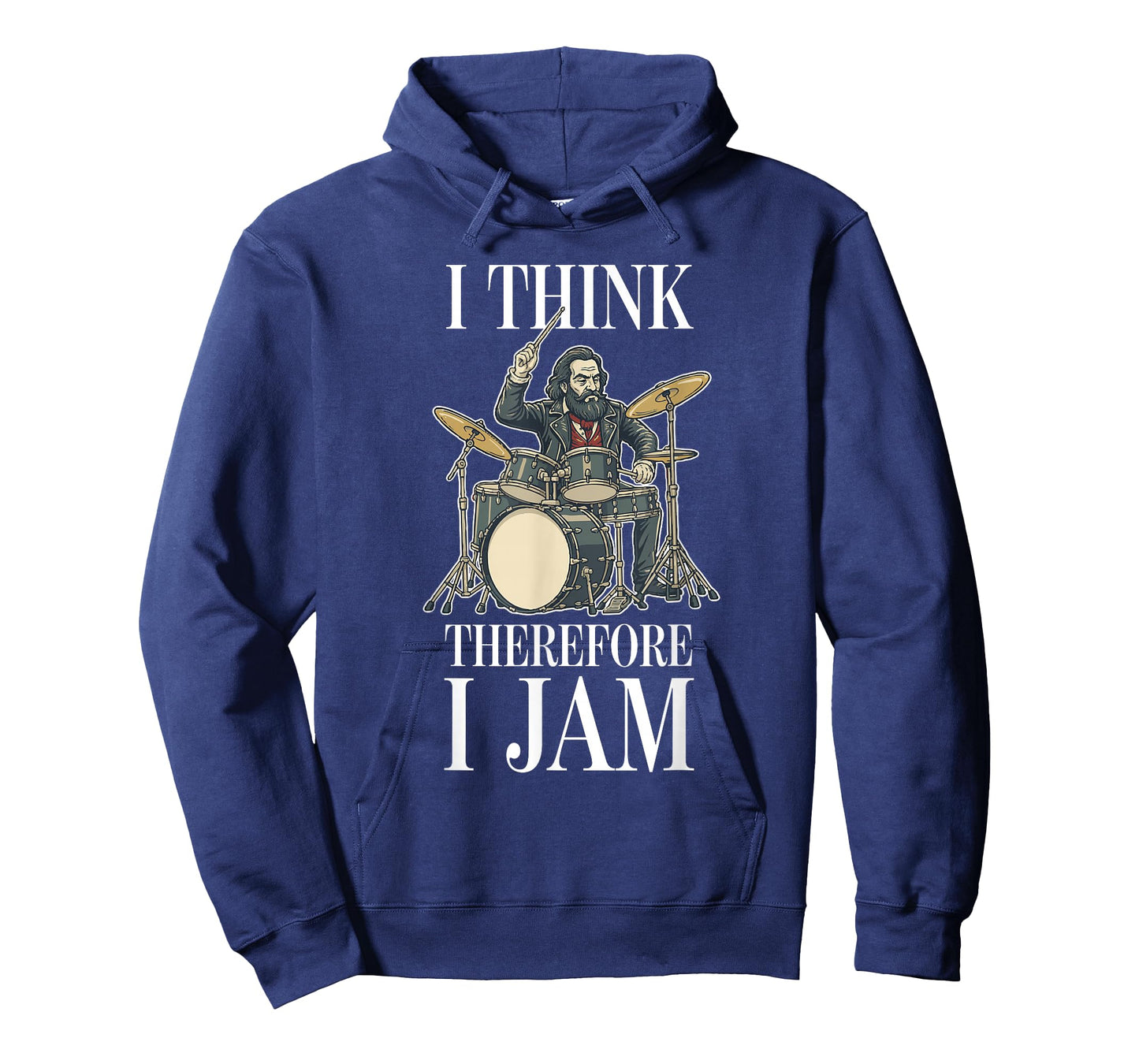 I Think Therefore I Jam Drums Philosophy T-Shirt