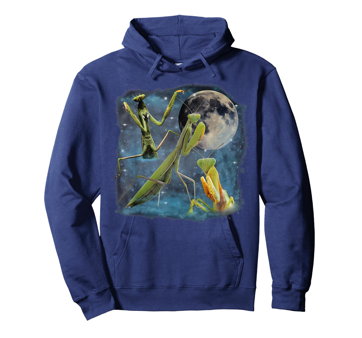 3 Praying Mantis Howling The Moon Entomologist Insect Lover T-Shirt