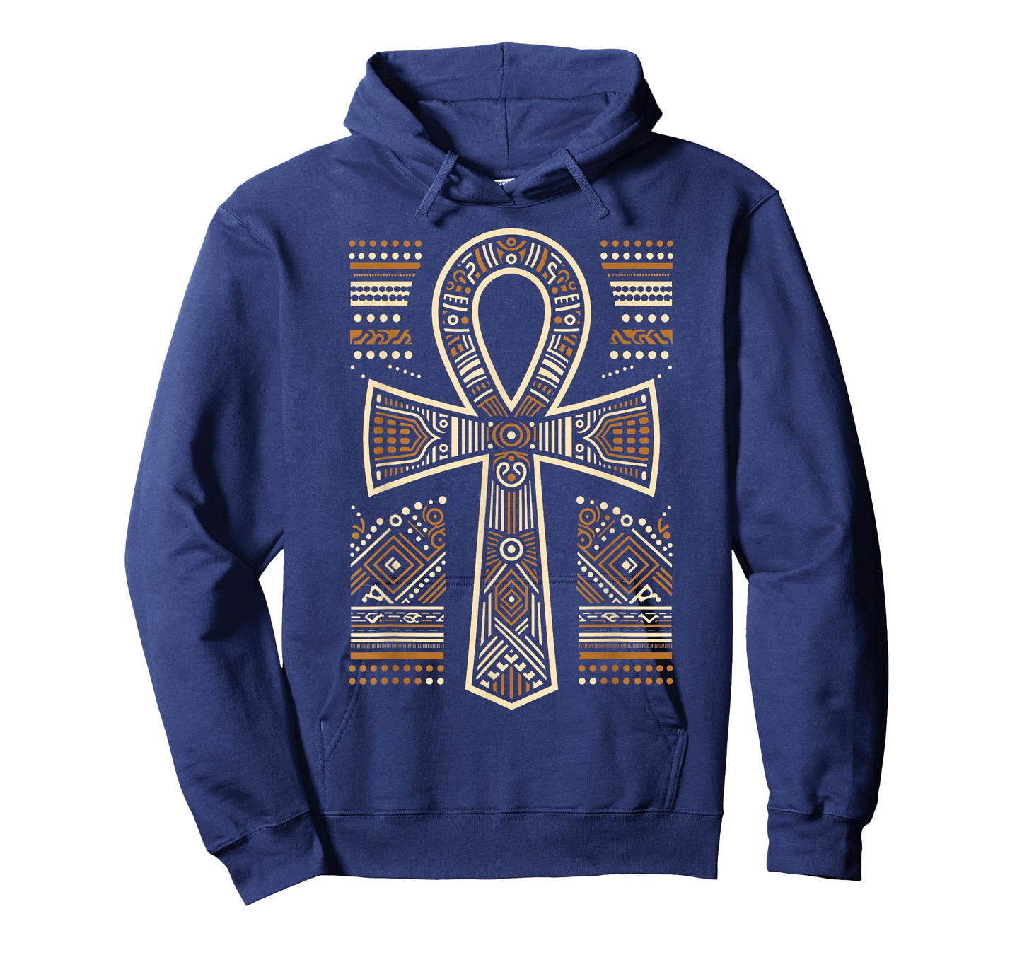 Cool Egypt Ankh Key of Life Symbol In Tribal Art Style T-Shirt