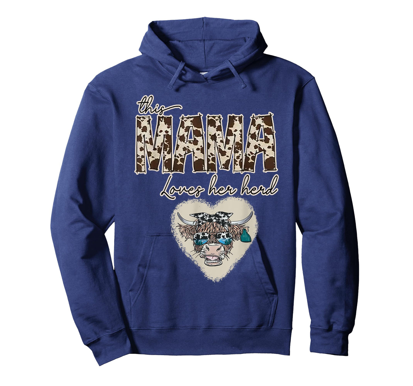 Cow Print Mama Shirt, Farmer, Mama Loves Her Herd Tee gifts T-Shirt