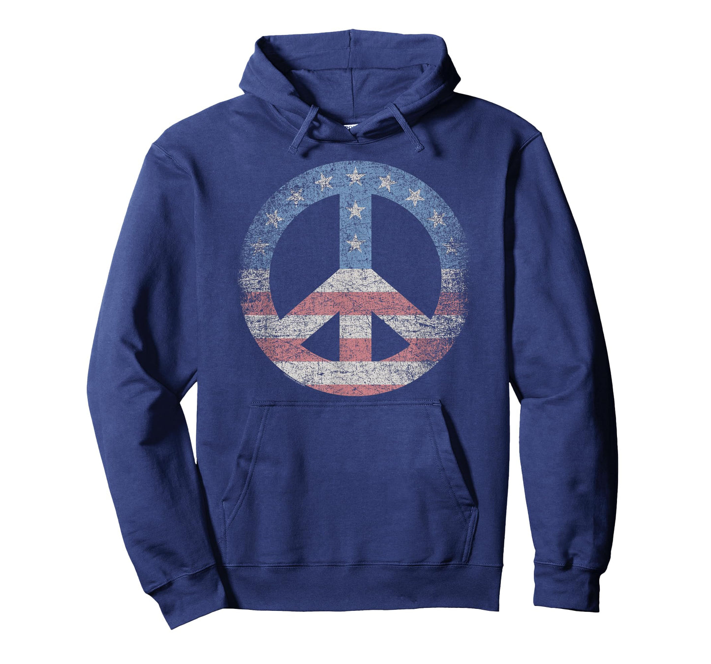 Peace In The U.S.A. Vintage American Flag Symbol T-Shirt