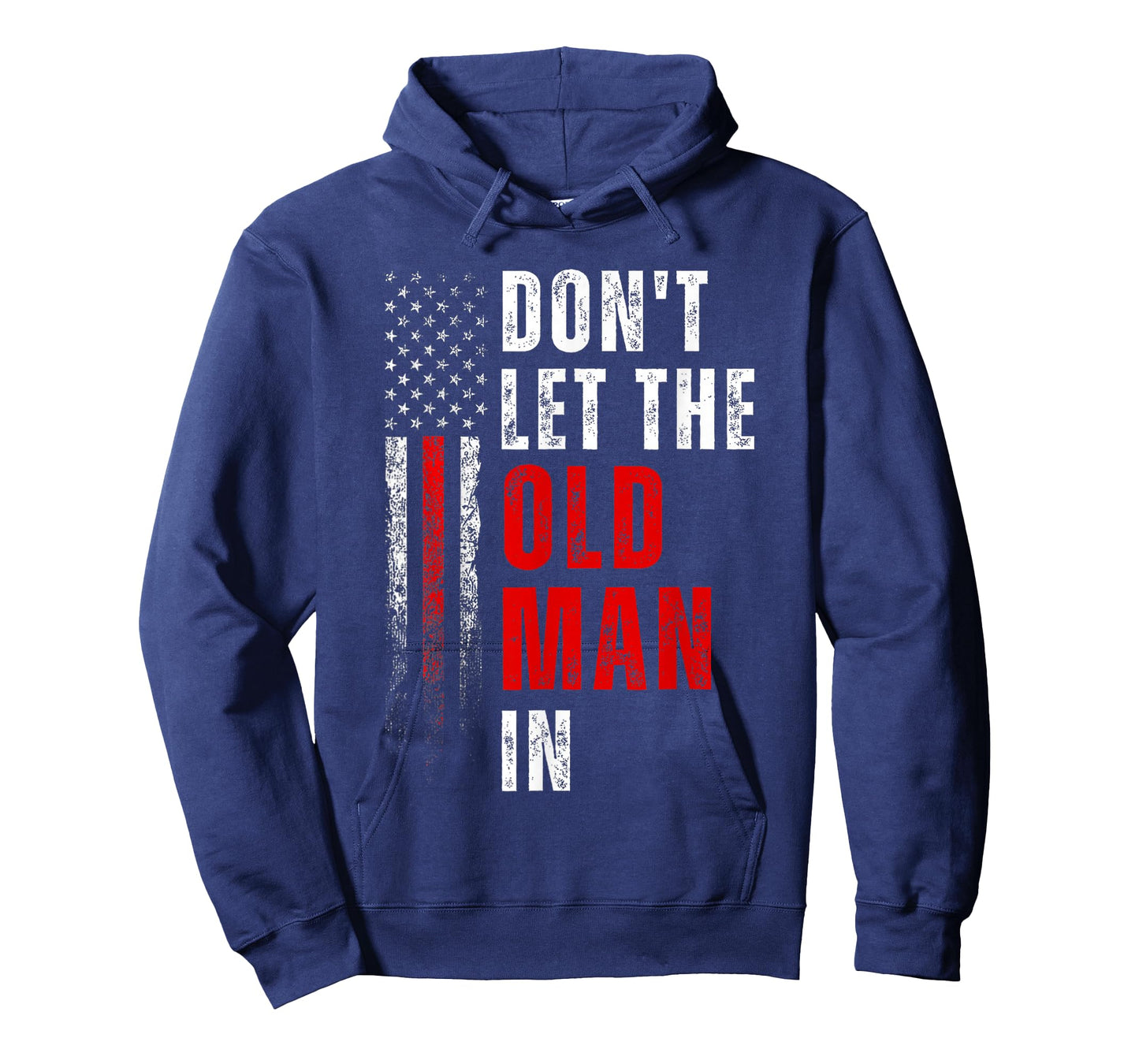 Funny Vintage Don't LET The Old Man in Retro American Flag T-Shirt
