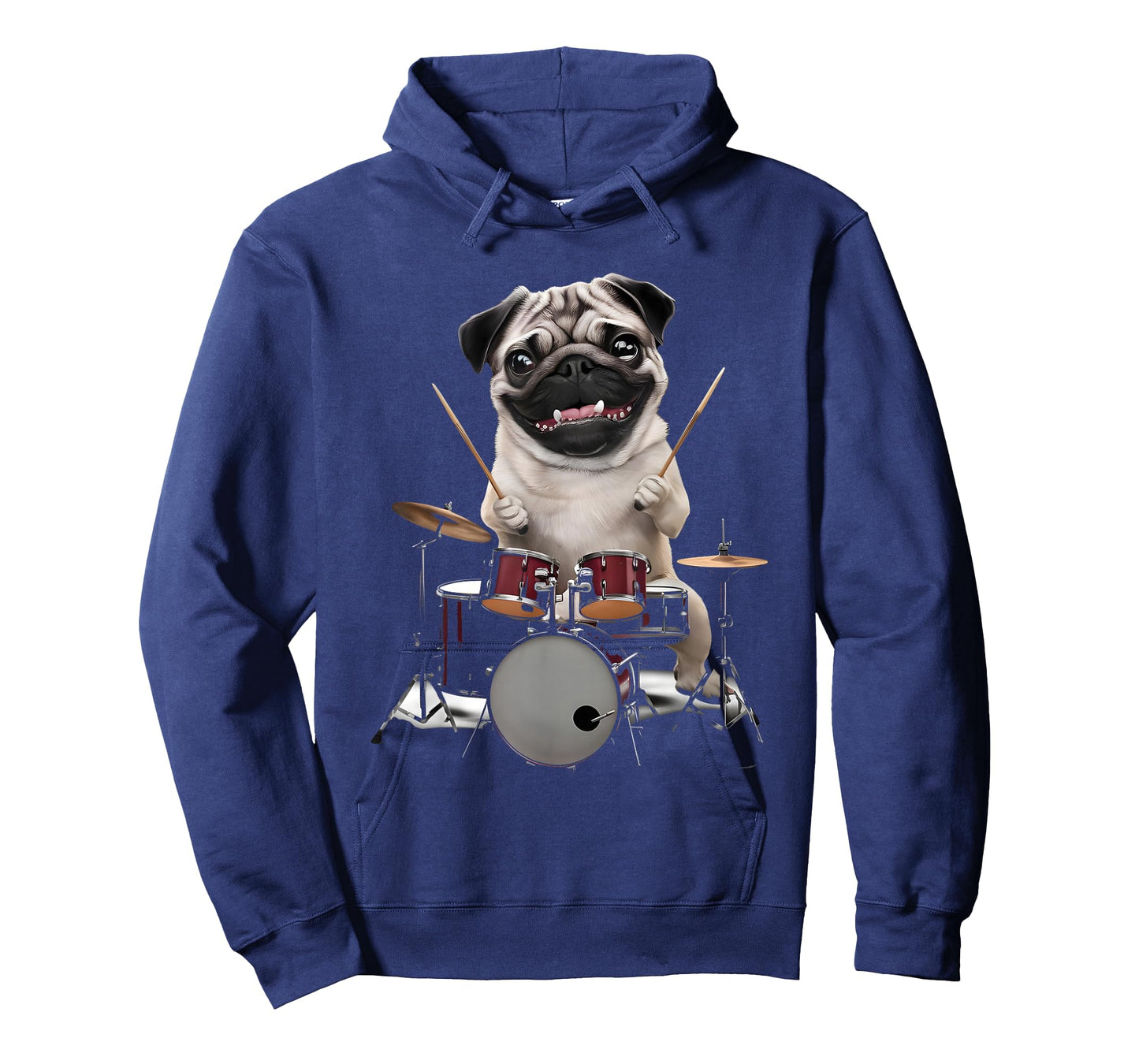 Pug Playing Drums T-Shirt
