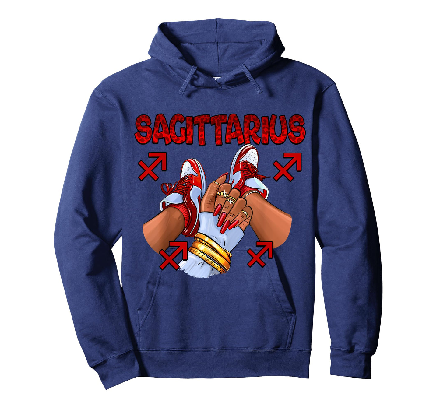 Sagittarius Queen Birthday Women Sneakers Zodiac Sign Bday T-Shirt