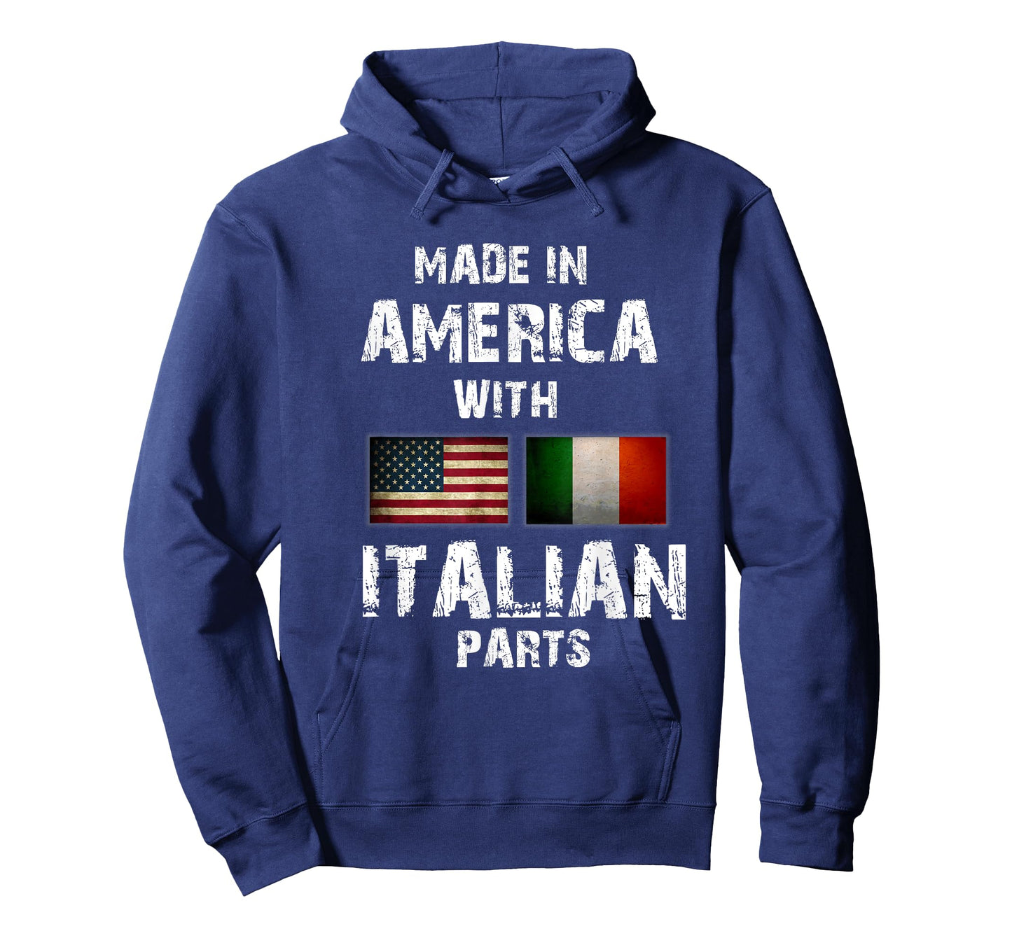 Made in America with Italian Parts Funny Gift Italy Flag T-Shirt