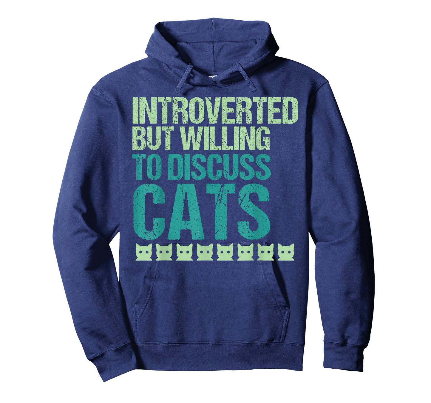 Introverted But Willing To Discuss Cats Introvert Cat Lover T-Shirt