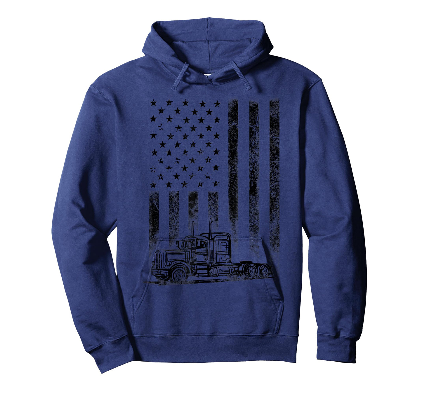 Truck Driver American Flag Trucker Vintage Men Women Gift T-Shirt