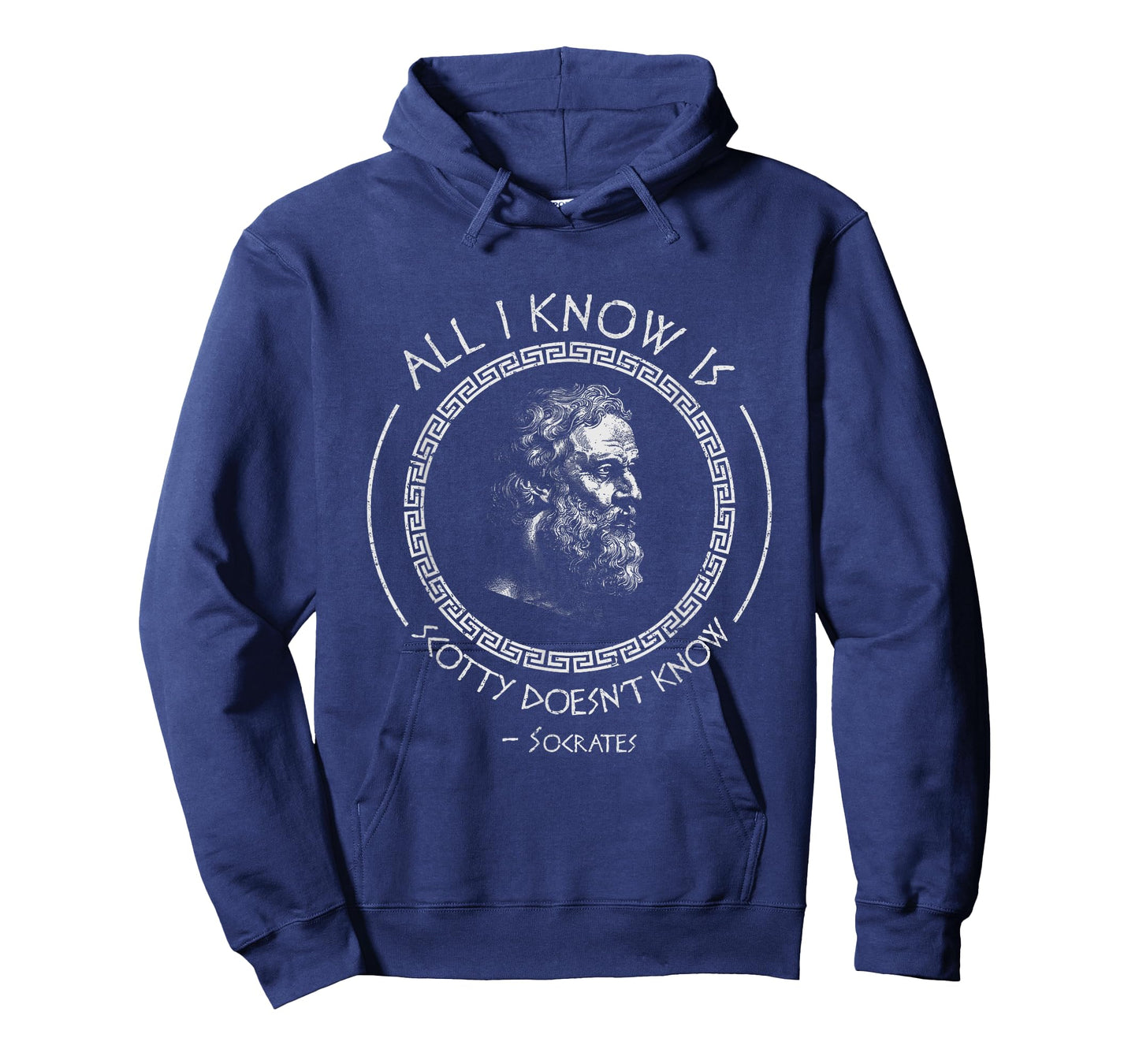 All I Know Is Scotty Doesn’t Know Socrates Vintage Quote T-Shirt