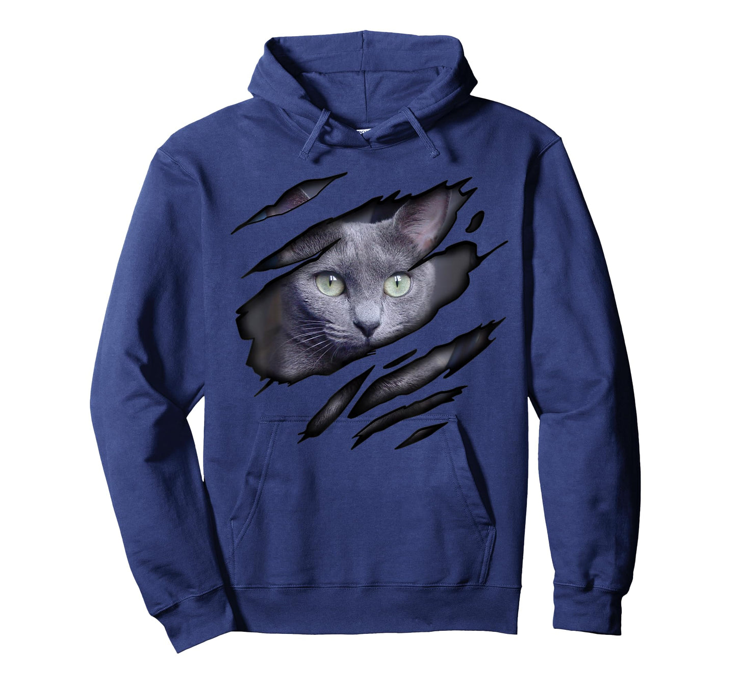 Russian Blue Cat in me design, Catdesign, Purebred Cat T-Shirt