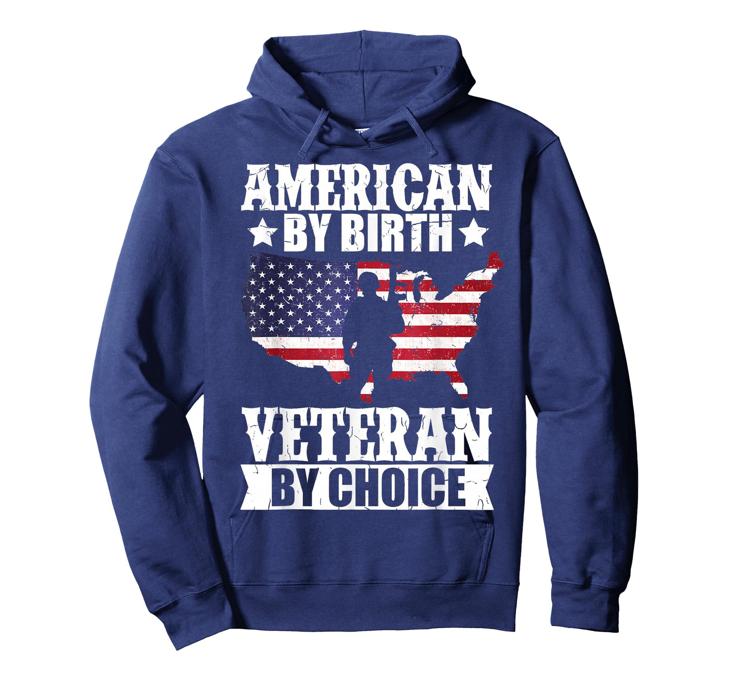 American by Birth Veteran by Choice US Flag Veterans Day T-Shirt