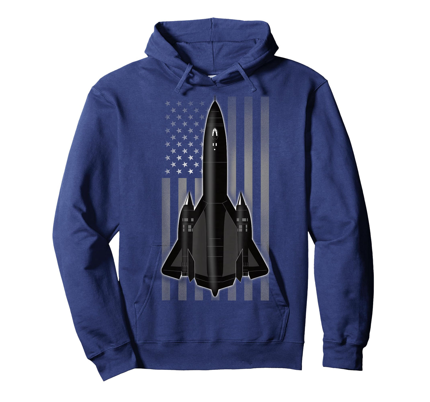 SR-71 Blackbird and American Flag T-Shirt