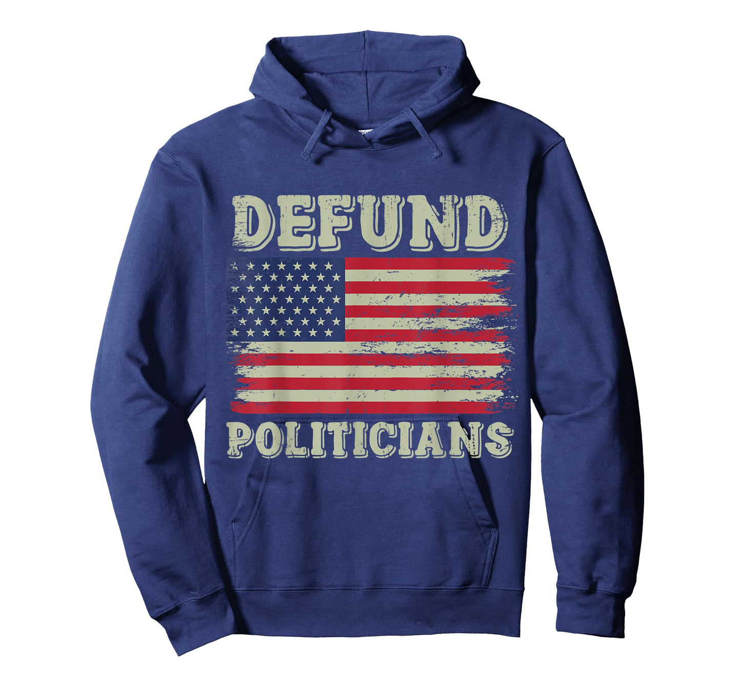 Defund Politicians Vintage American Flag T-Shirt for Women Men