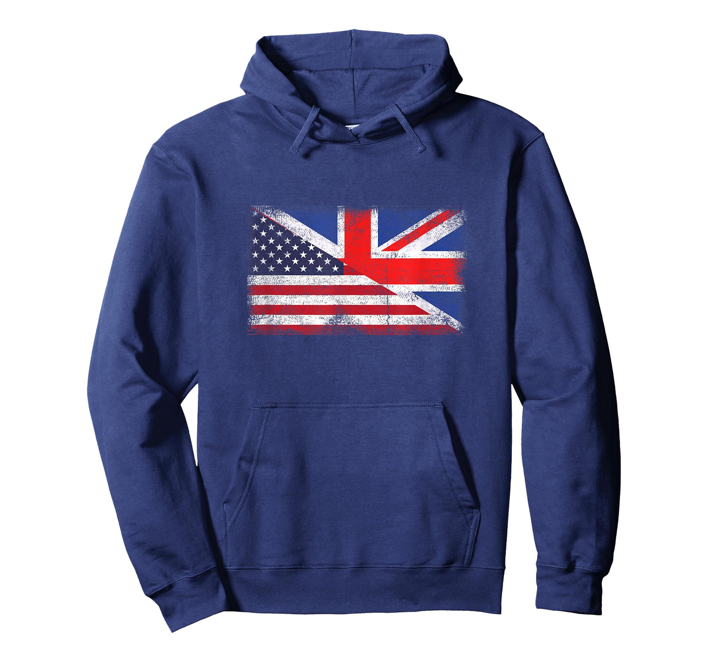 United Kingdom America Flag Half British Half American T-Shirt