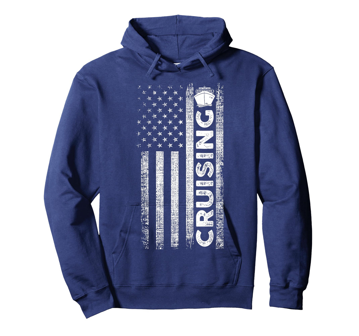 Cruise Ship Captain American Flag Cruising T-Shirt
