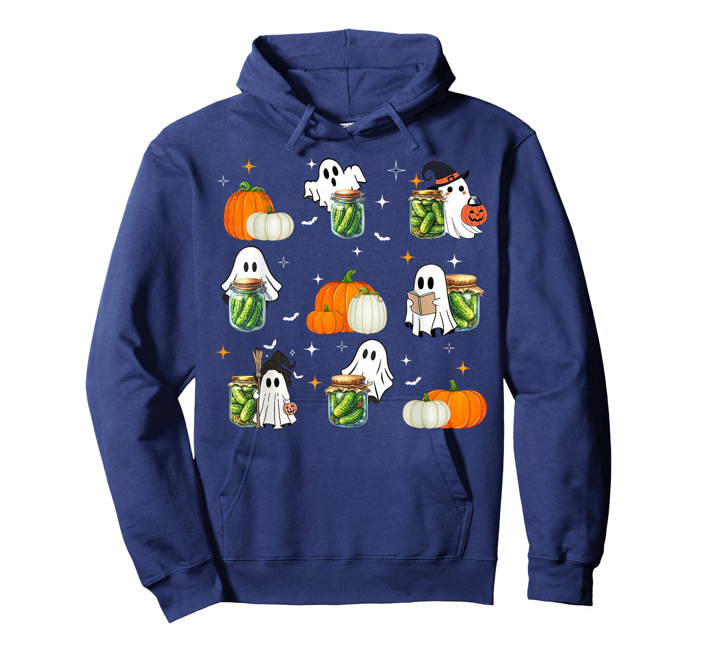 Cute Ghost Pickles Jar Canning Season Gardener Halloween T-Shirt