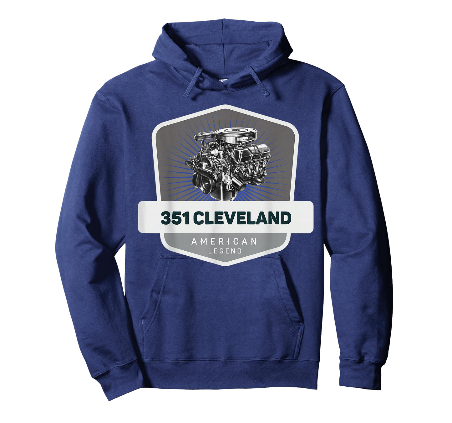 351 Cleveland V8 Muscle Car Legend Engine Retro Logo Retro T-Shirt