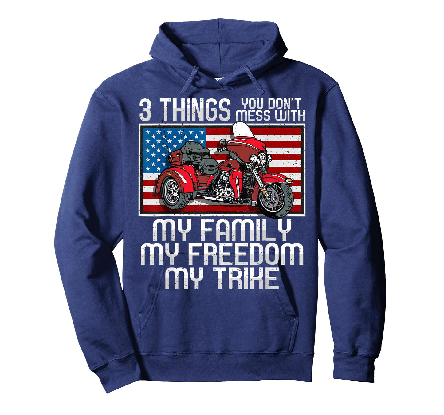 Motorcycle Trike American Biker Rules T-Shirt
