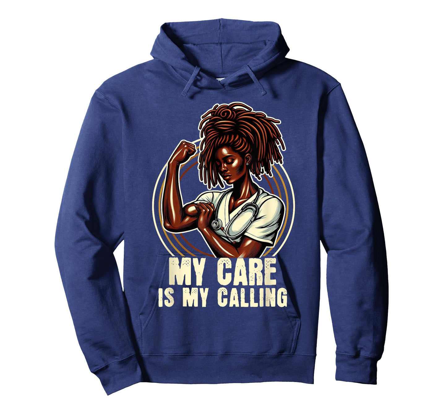 African American Locs Nurse Black Melanated Nursing T-Shirt