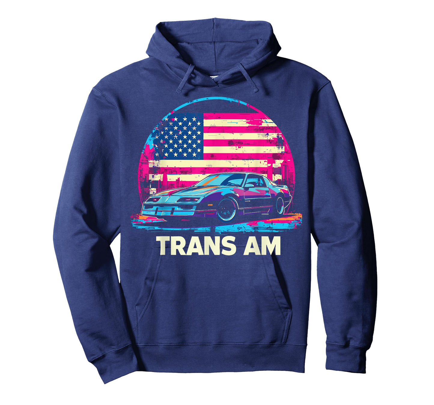 Classic 1980's Trans Am Patriotic American Flag Old School T-Shirt