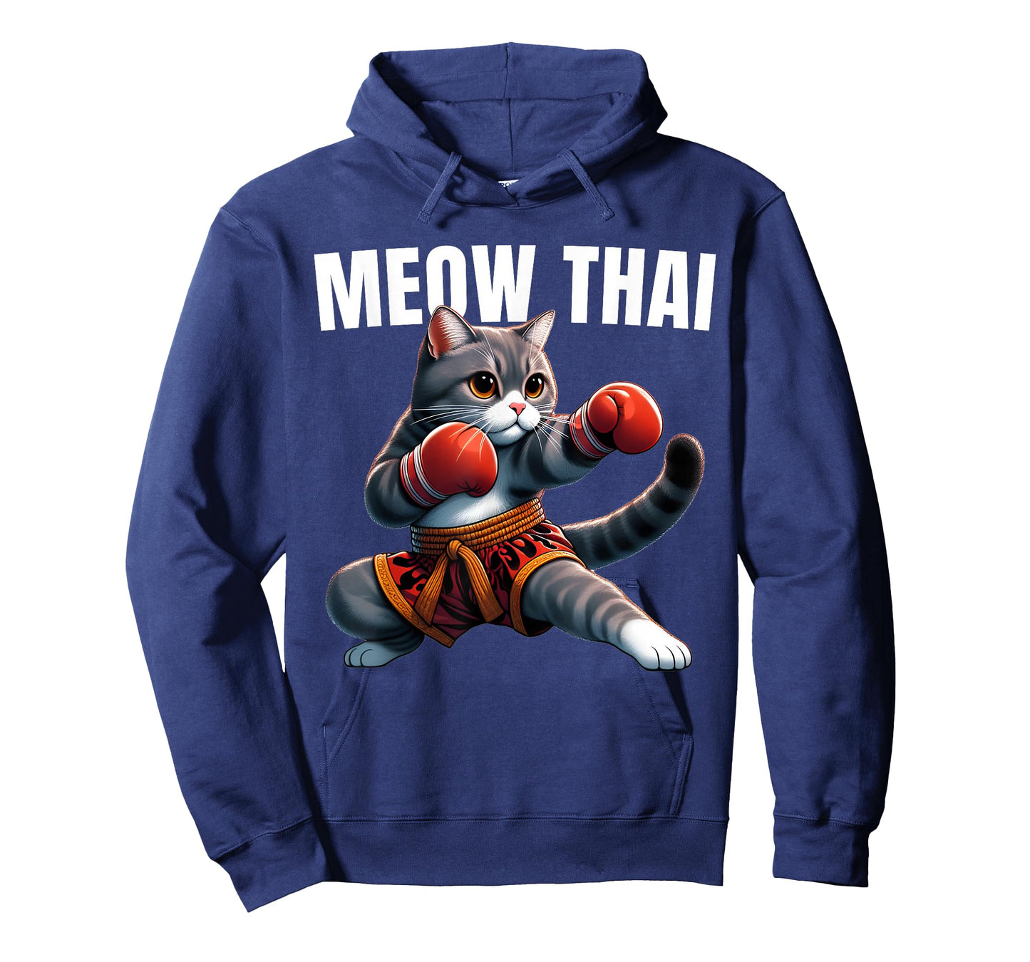 Funny Muay Thai Cat Meow Thai Boxing Martial Art Kids T-Shirt